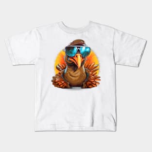 Coolest Turkey in town Kids T-Shirt